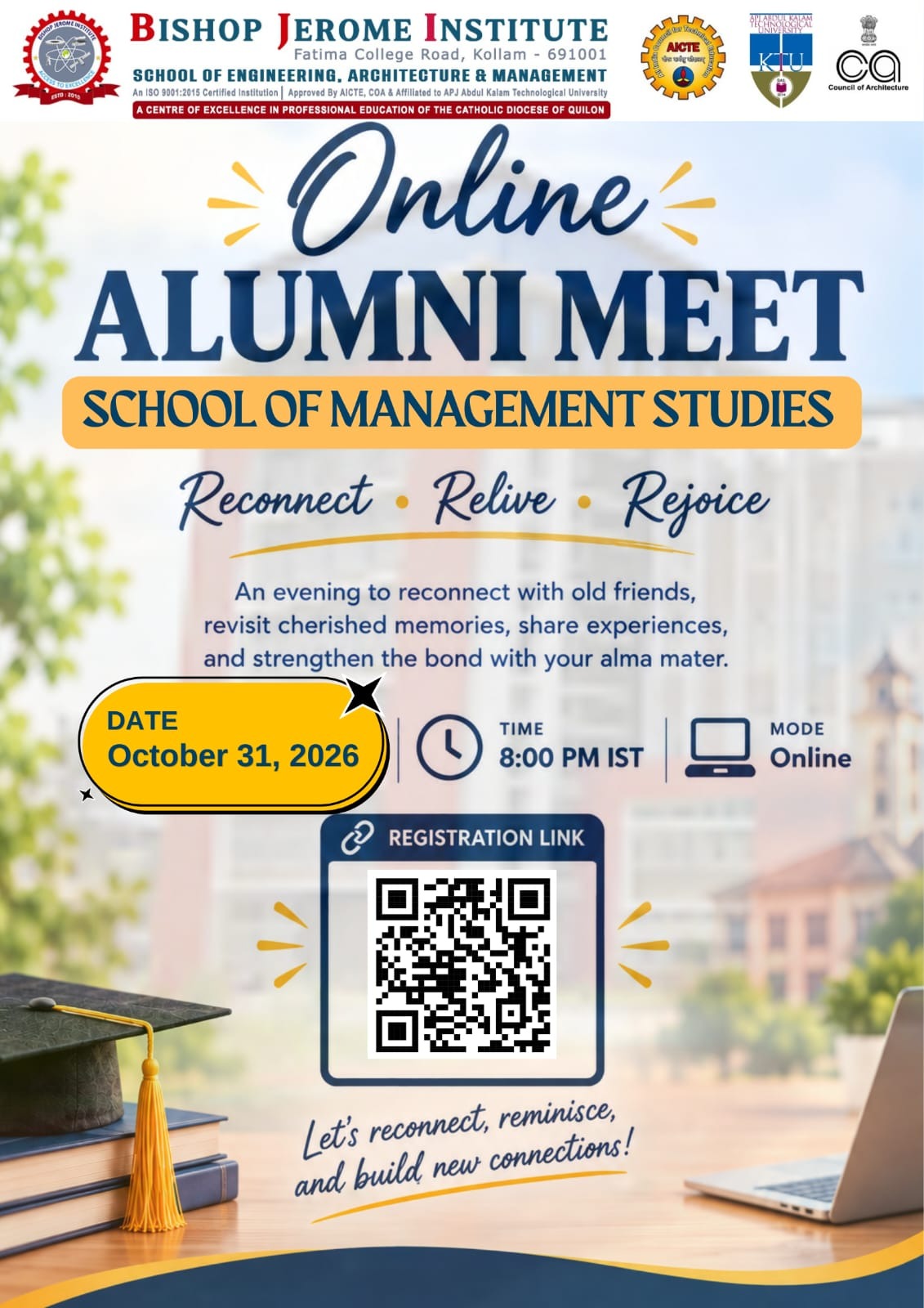 School of Management Studies Announces Online Alumni Meet 2026: Reconnect, Relive, Rejoice!